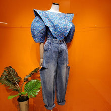 Load image into Gallery viewer, Women’s Chic Style Denim Tops – Streetwear Fashions