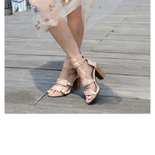 Load image into Gallery viewer, Women&#39;s Gladiator Buckle Strap Ankle Design High Heels