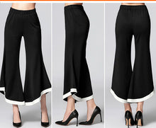 Load image into Gallery viewer, Plus Size Beauties Wide Bell Leg Ankle Pants - Ailime Designs
