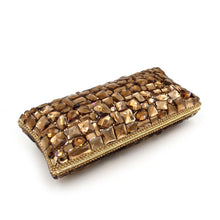 Load image into Gallery viewer, Crackle Gold Stone Design Evening Bags - Ailime Designs