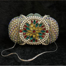 Load image into Gallery viewer, Crystal Pearl Design Fine Quality Evening Bags- Ailime Designs
