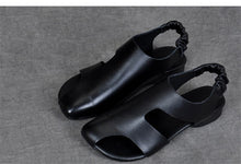 Load image into Gallery viewer, Women&#39;s Genuine Leather Skin Hollow-cut Design Sandals