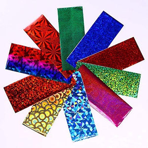 50Pcs/Set Colorful Foil Glitter Transfer Stickers - Ailime Designs - Ailime Designs