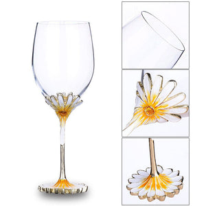 Best Sunflower Base Design Champagne Glasses - Ailime Designs