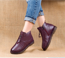 Load image into Gallery viewer, Women&#39;s Soft Genuine Leather Ankle Boots