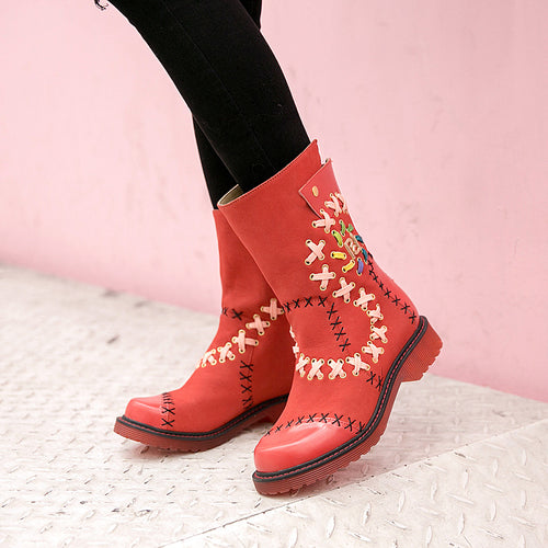 Women's Handmade Genuine Leather Skin Riding Boots