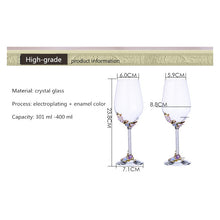 Load image into Gallery viewer, Elegant Embossed Floral Champagne &amp; Wine Flute Glasses - Ailime Designs