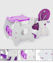 Load image into Gallery viewer, Children’s Multi-function Purple 3 n&#39; 1 Highchair - Ailime Designs