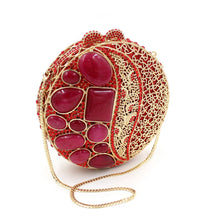 Load image into Gallery viewer, Lattice Stone Design Oval Evening Bags - Ailime Designs