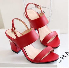 Load image into Gallery viewer, Women’s Red Hot Stylish Fashion Apparel - Genuine Leather  Heels