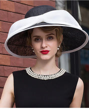 Load image into Gallery viewer, Women&#39;s Elegant Luxury Linen Wide Brim Hats - Ailime Designs