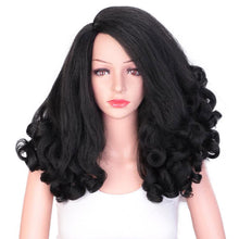 Load image into Gallery viewer, Curly Black Thick Synthetic Texture Style Wigs -  Ailime Designs