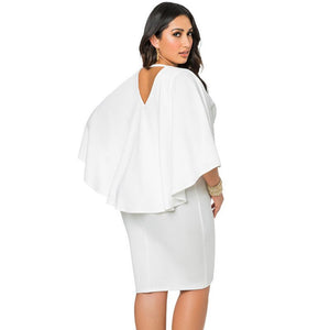 Women's Elegant Classic Style Cape Design Dresses - Ailime Designs