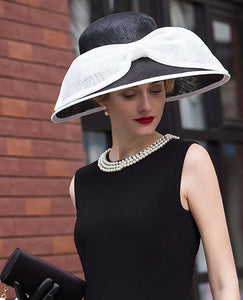 Women's Elegant Luxury Linen Wide Brim Hats - Ailime Designs