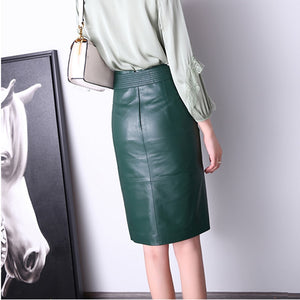 Women's Beautiful Elegant Genuine Leather Stylish Skirts - Ailime Designs