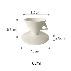 Cone-Shape 2pc Espresso Cup Sets - Ailime Designs