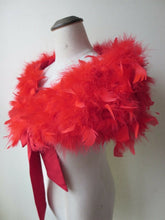 Load image into Gallery viewer, 100% Natural Wine  Design Ostrich Feathers Fur Wraps - Ailime Designs