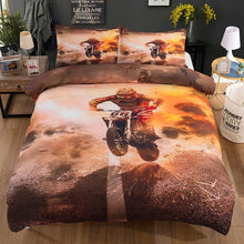 Load image into Gallery viewer, Kids &amp; Teens Motorbike Racing 3pc Duvet Bedroom Sets - Ailime Designs
