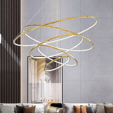 Load image into Gallery viewer, Gold Ringlets Hanging Light Fixtures -  Ailime Designs
