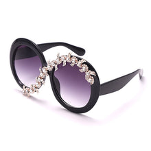 Load image into Gallery viewer, Women&#39;s Elegant Rhinestone Rounded Sunglasses - Ailime Designs