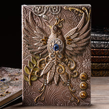 Load image into Gallery viewer, Retro Embossed Phoenix Bird Design Planner Books - Ailime Designs