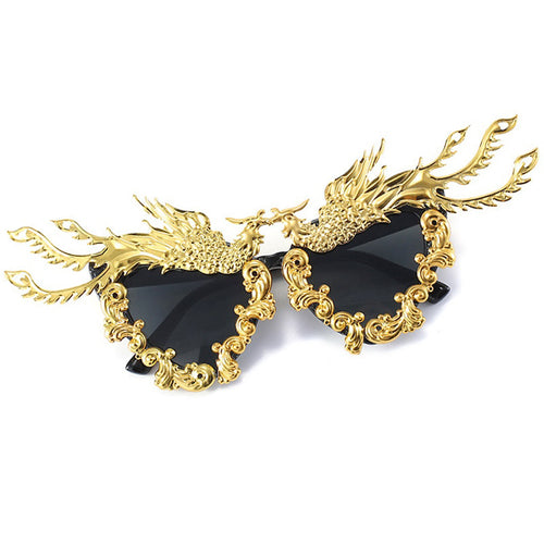 Women's European Design Gold Frame Sunglasses - Ailime Designs
