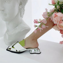 Load image into Gallery viewer, Women&#39;s Scallop Silver Heel Hollow-cut Flat Sandals - Ailime Designs