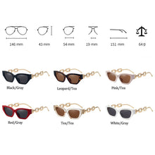 Load image into Gallery viewer, Women&#39;s Chain-link Frame Design Sunglasses - Ailime Designs