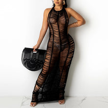 Load image into Gallery viewer, Women&#39;s Mesh Hollow-cut Design Maxi Dresses - Ailime Designs