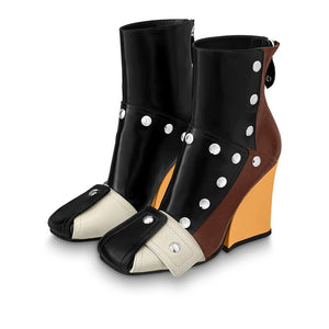 Women's Block Print Design Ankle Boots - Ailime Designs