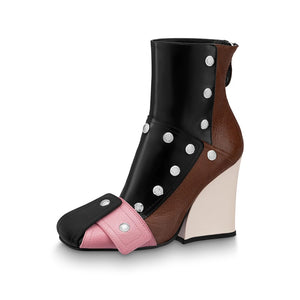 Women's Block Print Design Ankle Boots - Ailime Designs