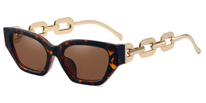 Women's Chain-link Frame Design Sunglasses - Ailime Designs