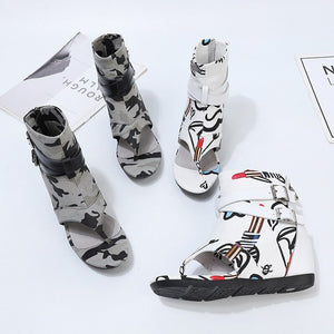 Women's Ankle Boot Style Summer Sandals - Ailime Designs