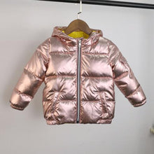 Load image into Gallery viewer, Children&#39;s Hooded  Metallic Warm Jackets - Ailime Designs