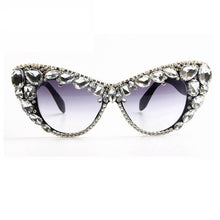 Load image into Gallery viewer, Women Oversized Colored Crystal Design Sunglasses - Ailime Designs