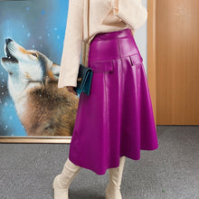 Load image into Gallery viewer, Women&#39;s Beautiful Elegant Genuine Leather Stylish Skirts - Ailime Designs