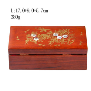 Best Retro Shell Floral Design Wooden Jewelry Box - Ailime Designs