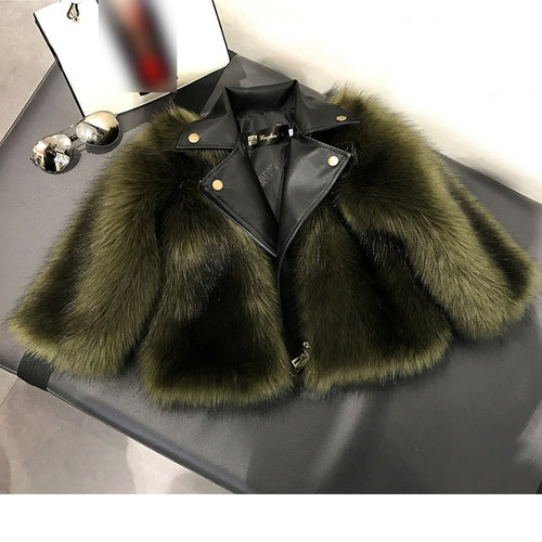 Girls Fuzzy Warm Fur Jackets - Ailime Designs