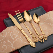 Load image into Gallery viewer, 24pcs Cutlery Set Gold Dinnerware - Ailime Designs