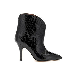Chic Style Women's Croc & Zebra Design Metallic Ankle Boots - Ailime Designs