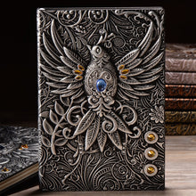 Load image into Gallery viewer, Retro Embossed Phoenix Bird Design Planner Books - Ailime Designs