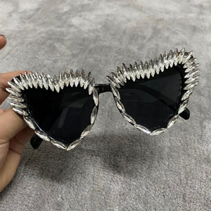 Women's Heart-shape Design Crystal Sunglasses - Ailime Designs