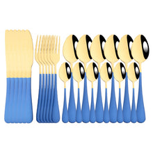 Load image into Gallery viewer, Rainbow Stainless Steel 24pcs Flatrware Set - Ailime Designs