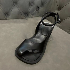 Women's Strap Ankle Design Hollow-cut Toe Sandals - Ailime Designs