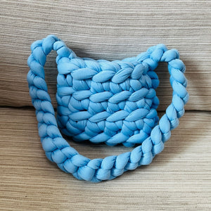 Women's Woven Crochet Design Fabric Purses - Ailime Designs