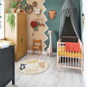 Children's Nursey Beautiful Soft Round Decorative Mats - Ailime Designs