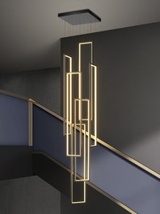 Creative Gold Geometric Design Pendant Hanging Fixture - AilimeDesigns
