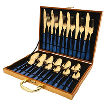 Load image into Gallery viewer, Rainbow Stainless Steel 24pcs Flatrware Set - Ailime Designs