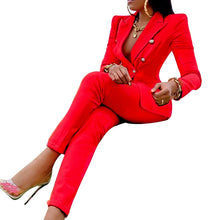 Load image into Gallery viewer, Women&#39;s Classic Style 2pc Pantsuits - Ailime Designs