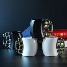 Load image into Gallery viewer, Brass Knuckle Ringlet Design Drinkware Coffee Mugs - Ailime Designs